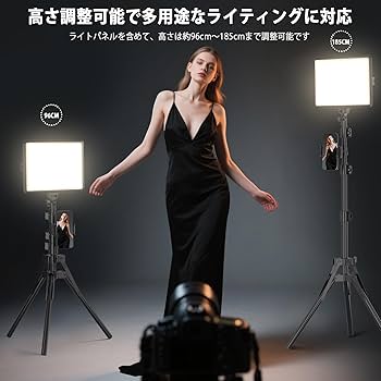Amazon | NiceVeedi 2パック撮影用ライト LEDビデオライト 写真