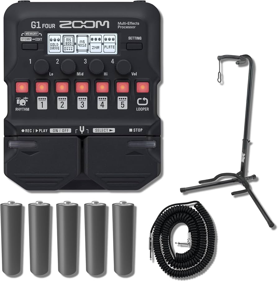 Amazon.com: Zoom G1 Four Multi-effects Processor with XCG-4