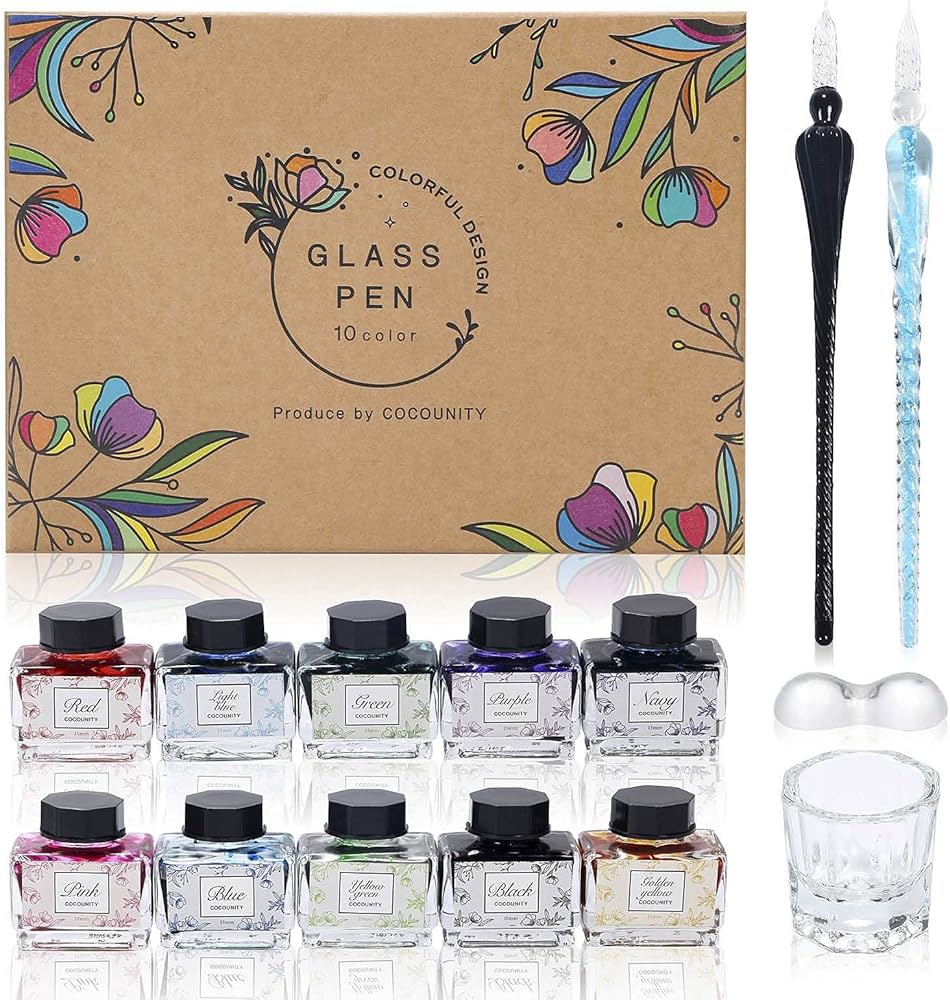 万年筆 ガラスペン インク まとめ売り 6本 美品 残量9割 万年筆 ガラス