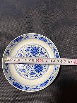 Amazon.co.jp: 中国古美術 大清光緒年製 青花纏枝蓮文皿 染付 官窯