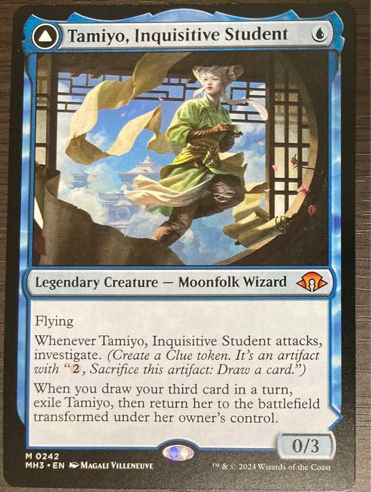 MTG 知りたがりの学徒、タミヨウ 英語 2枚 MTG 知りたがりの学徒