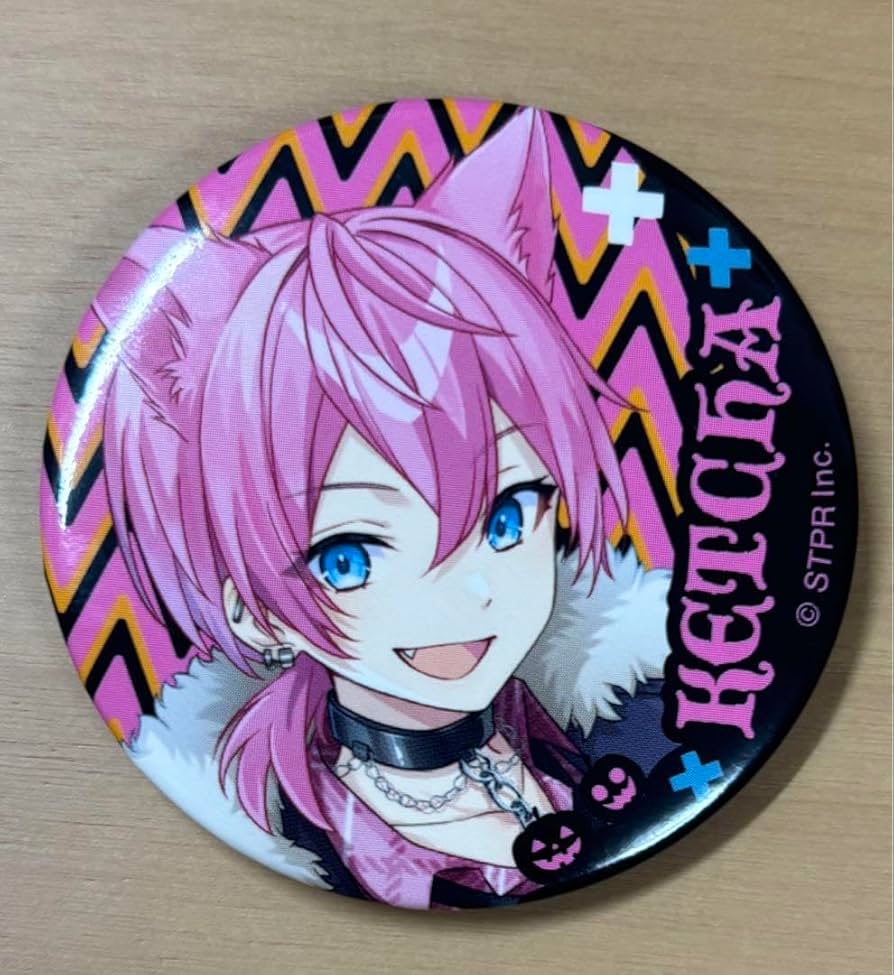 AMPTAK けちゃくん 缶バッジ 法被等身 AMPTAK けちゃくん 缶バッジ 法