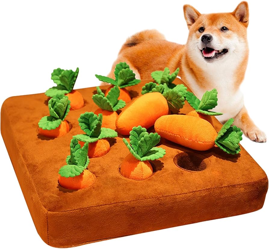 Amazon | Echana にんじん畑 ノーズワーク ペットおもちゃ クッション