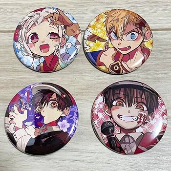 地縛少年花子くん 楽天コレクション 缶バッチ 赤根葵 蒼井茜 地縛少年