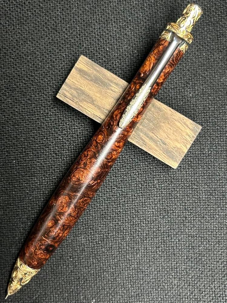 Amazon.co.jp: こぶた工房 ローズウッド瘤極上 彫金金具 木軸