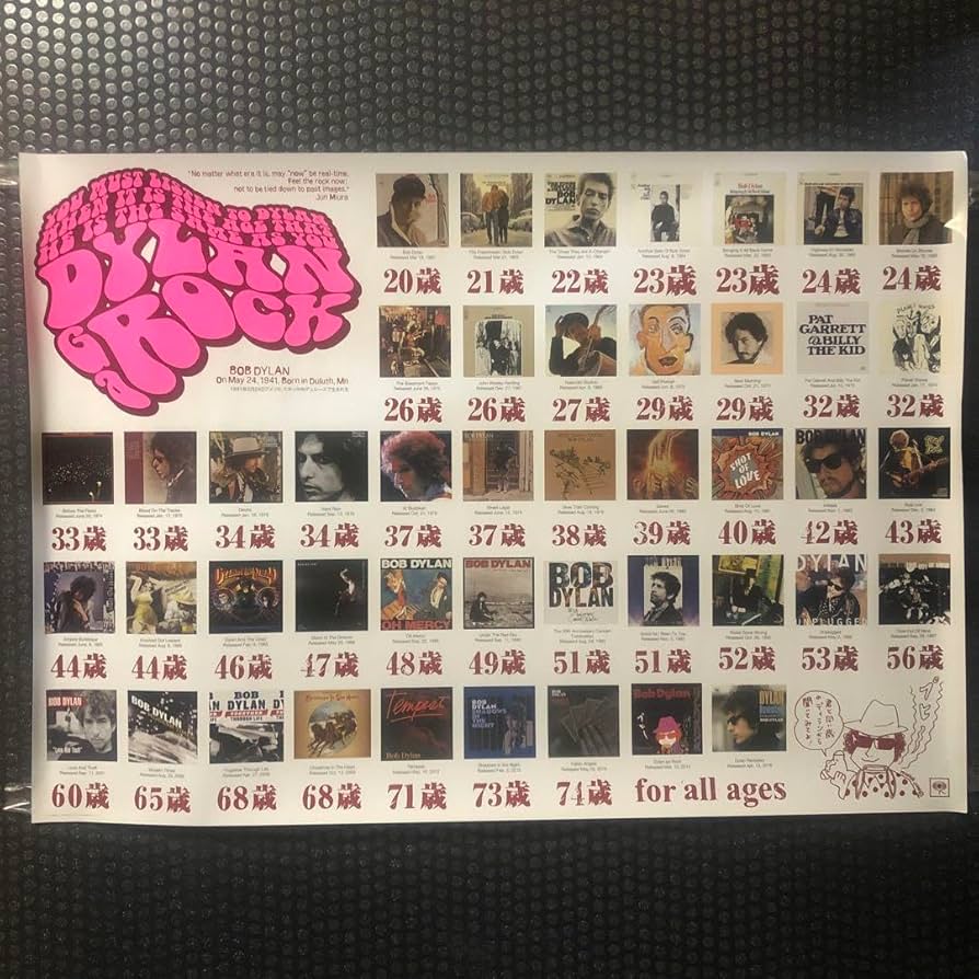 DylanがROCK ボブ・ディラン ポスター みうらじゅんデザイン