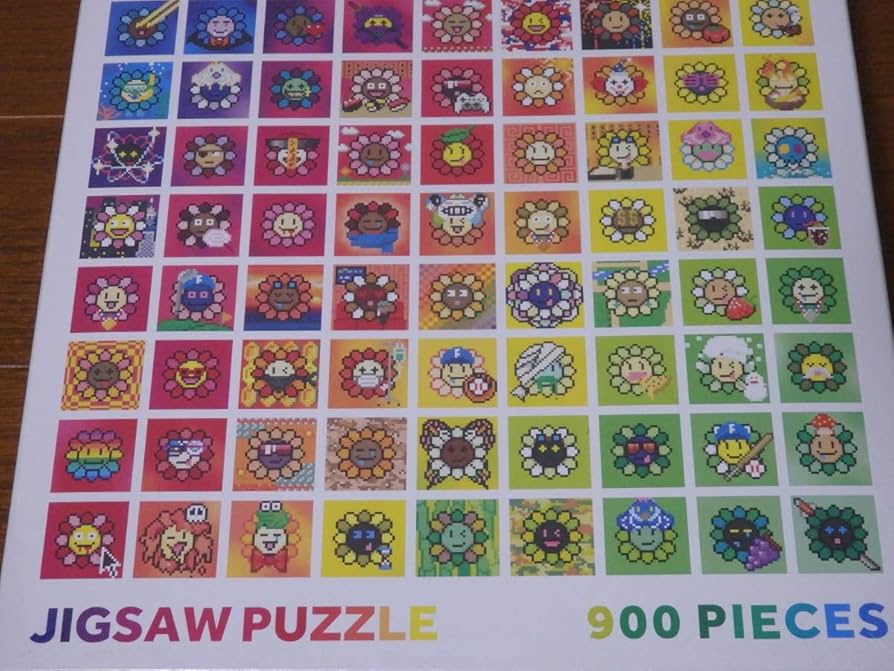 村上隆 ジグソーパズル Murakami.Flowers 4個セット Takashi Murakami