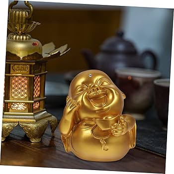 Amazon.co.jp: MUSISALY シー色弥勒仏置物 レジン製デスクトップ装飾