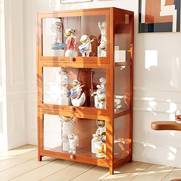 Amazon.co.jp: コレクションケース 棚 木製