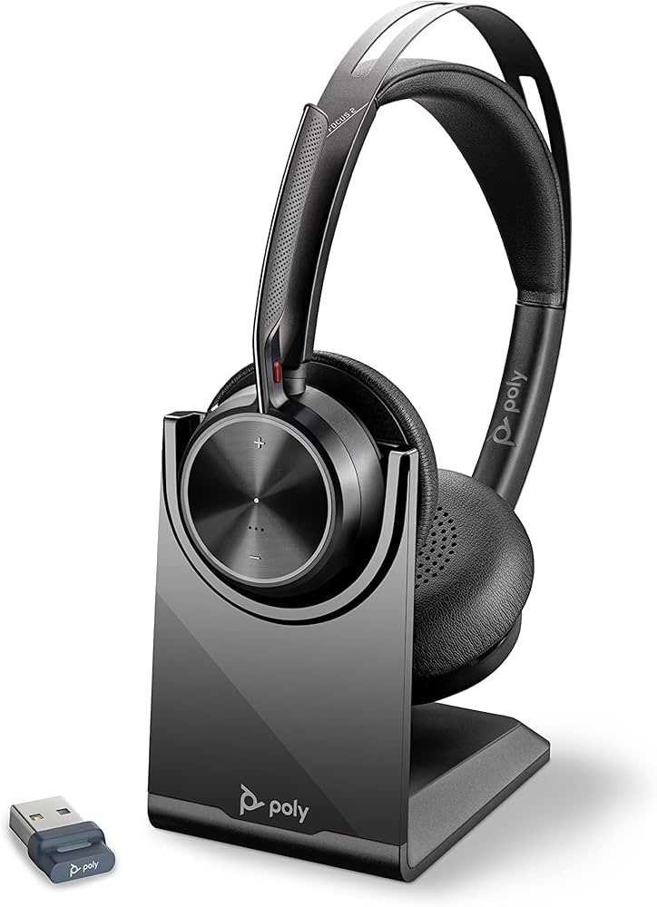 Amazon.com: Poly Voyager Focus 2 UC Wireless ANC Headset with Mic