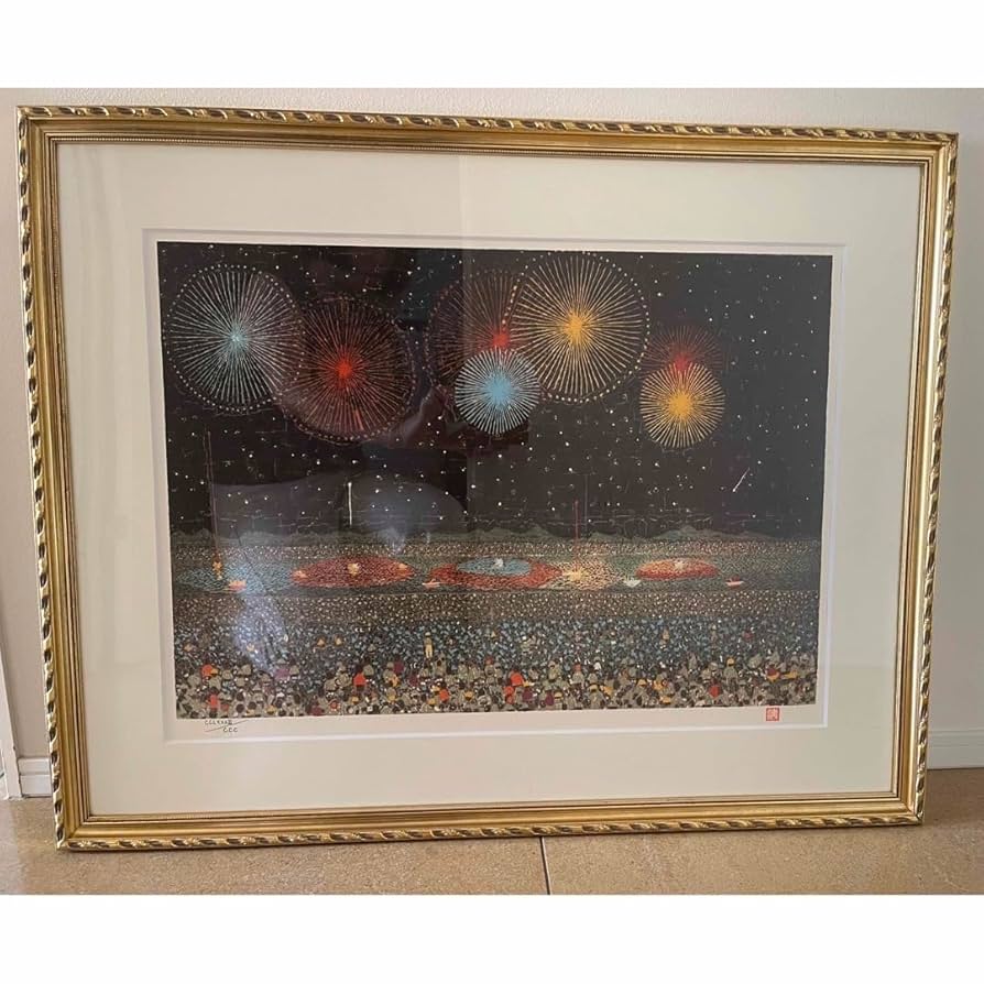 山下清 長岡の花火 CC /CCC リトグラフ 山下清 長岡の花火 CC /CCC