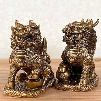 時代 堤物 根付 置物 鹿角 麒麟 全長7.6cm 神獣 彫刻【CM258】 時代 堤