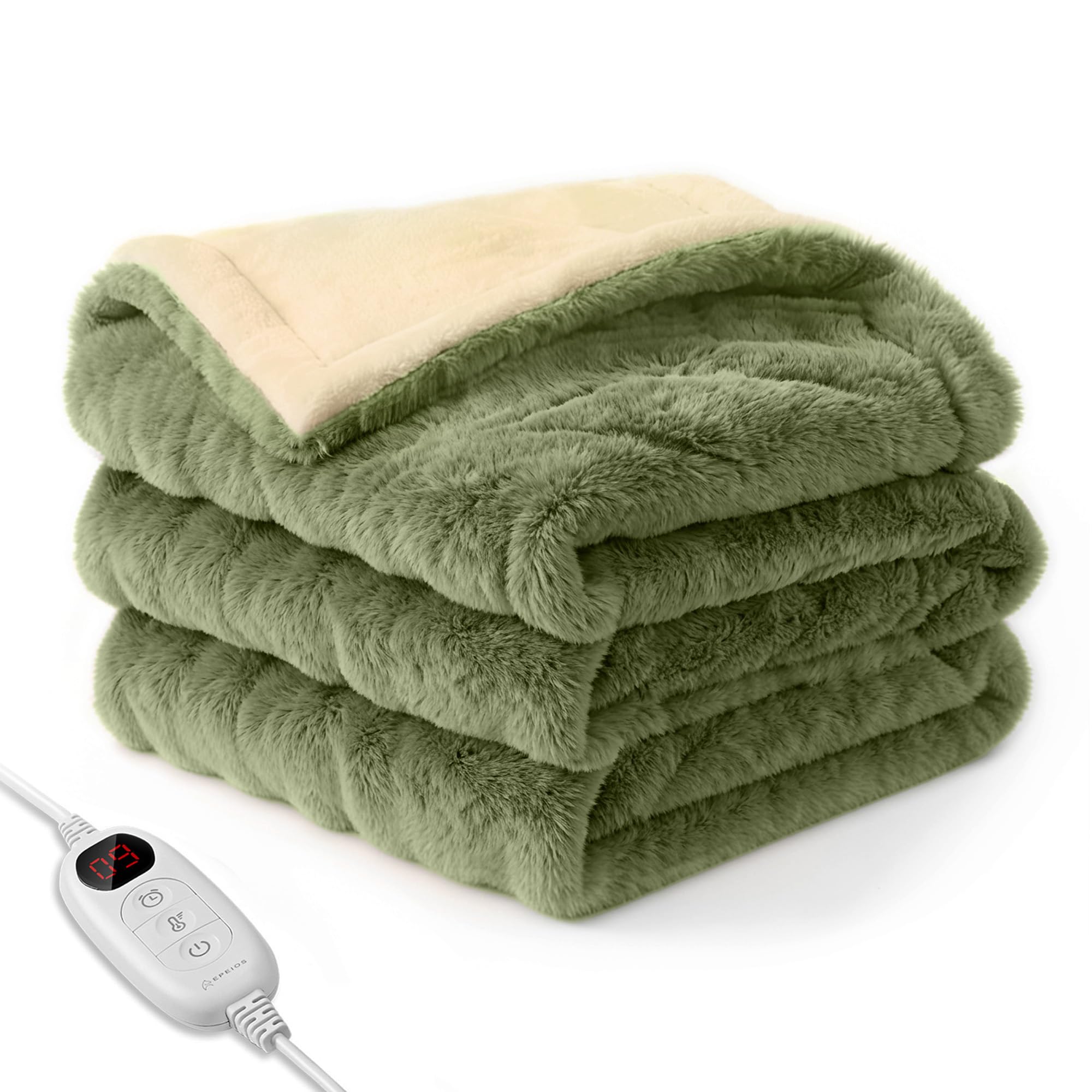 Amazon | エペイオス(Epeios) 電気毛布 敷き 掛け 188x130cm 大判 節電