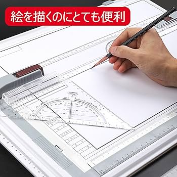 Amazon.co.jp: 製図板 建築士 A2 建築製図板 平行定規 マグネット製図