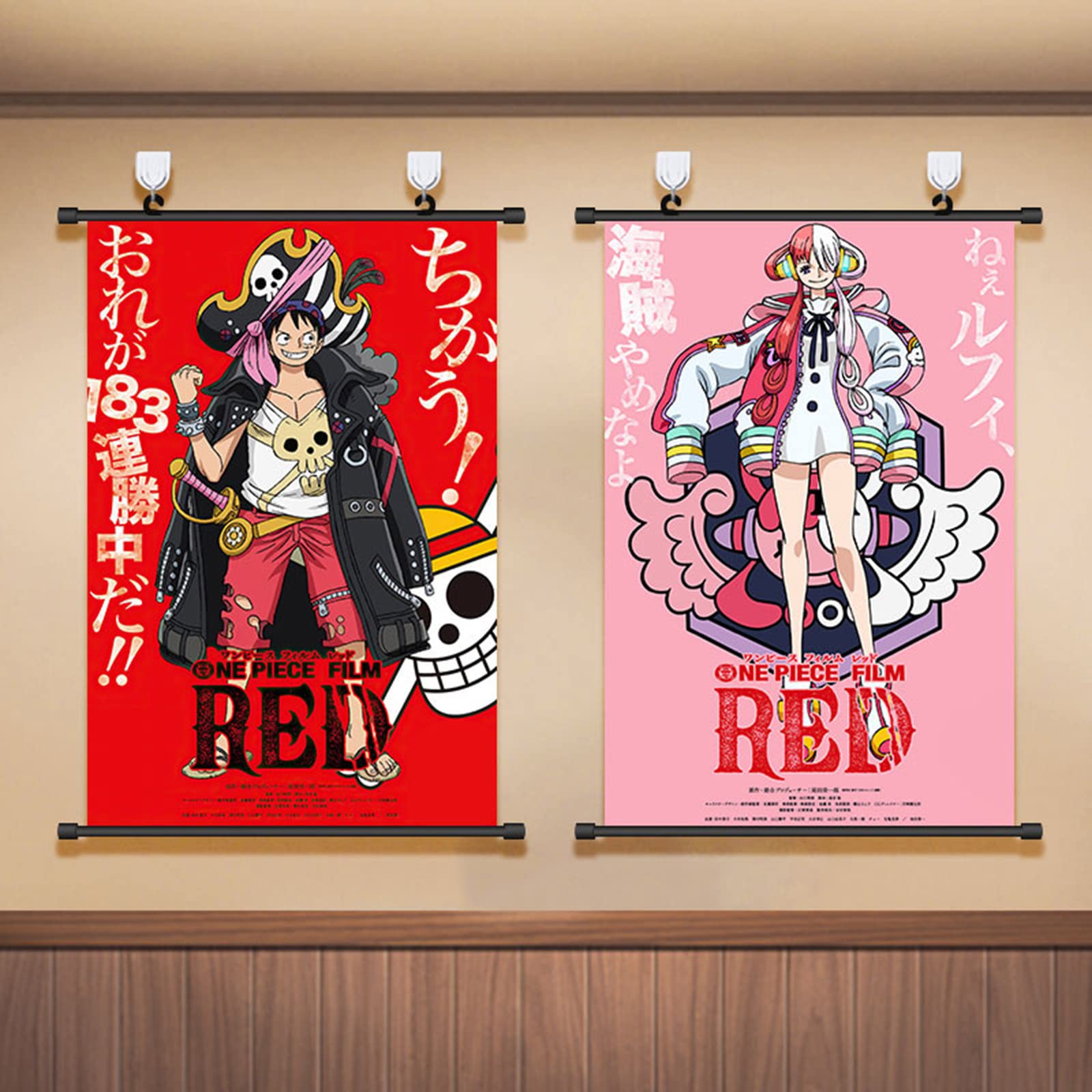 Amazon.co.jp: ワンピース タペストリー ポスター ルフィ ウタ サンジ