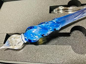 Amazon | ガラス工房LUC ガラスペン ゴースト ブルー | 筆ペン