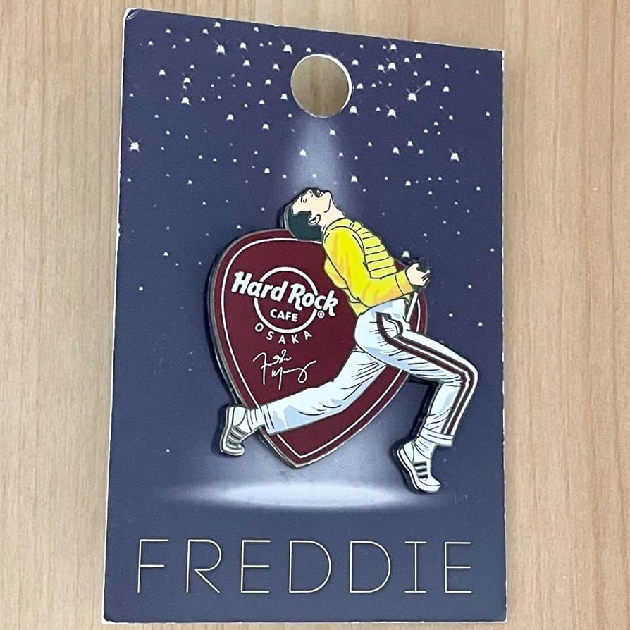 ハードロックカフェ 大阪店限定 ピンバッジ フレディマーキュリー