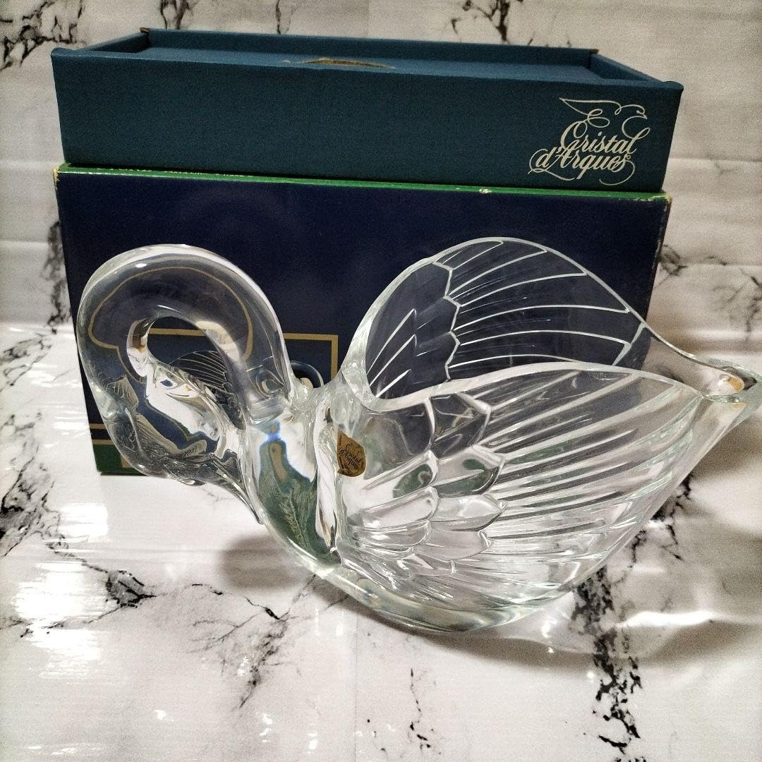 フランスアンティーク風 スワン 白鳥 ガラス製 白鳥 デザイン スプーン