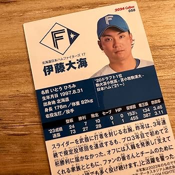 Amazon.co.jp: 2024 プロ野球チップスカード エラーカード 誤字 伊藤