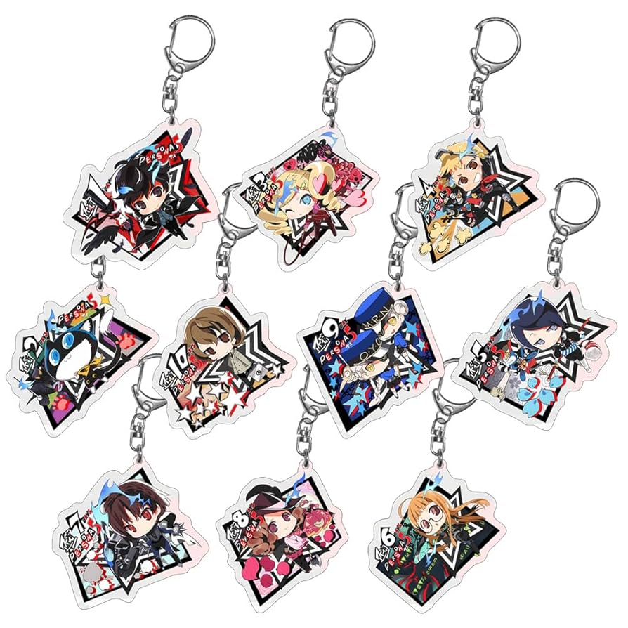 ペルソナ5 つままれ アクリル キーホルダー 全10種セット Amazon.co.jp