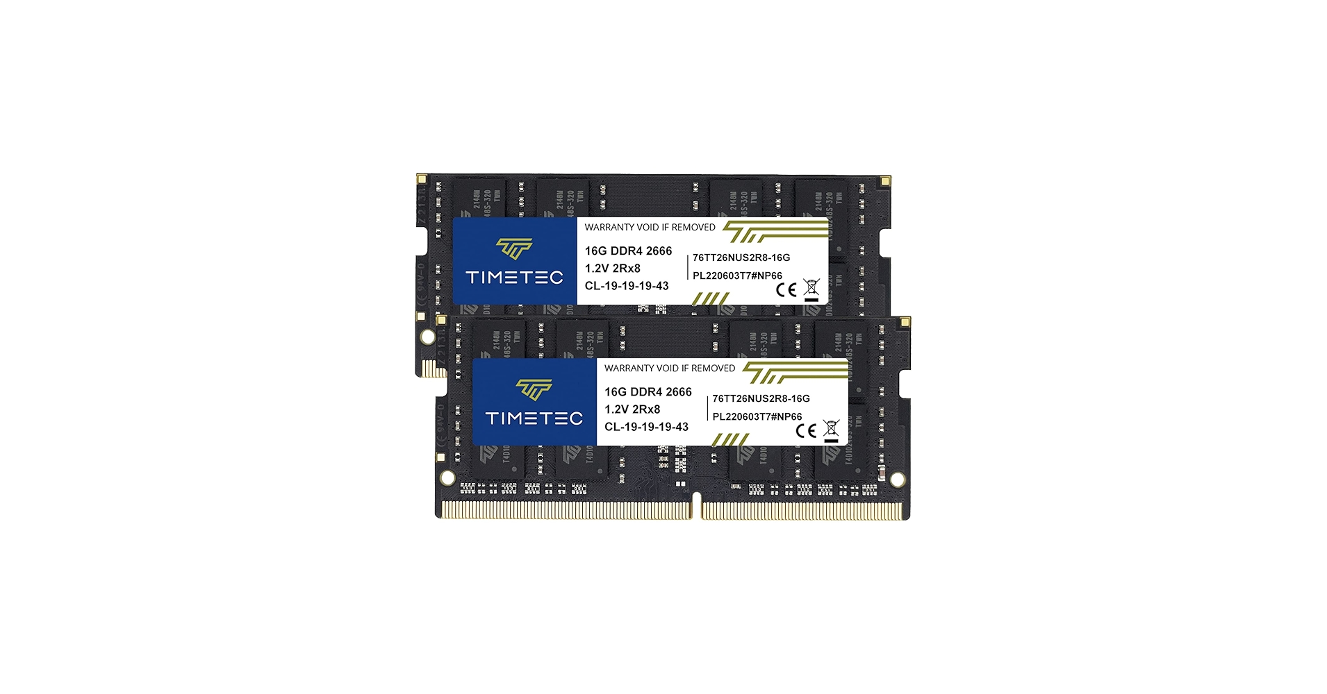 Timetec 32GB KIT(2x16GB) DDR4 2666MHz PC4-21300 Non-ECC Unbuffered