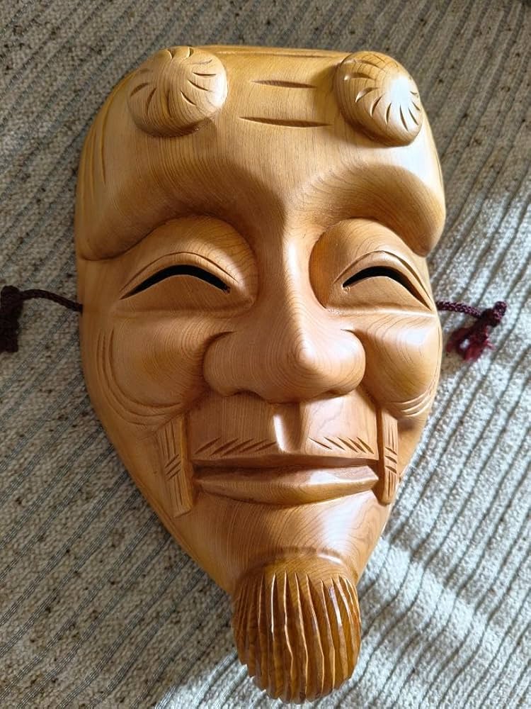 能面 木彫り ② 木彫り能面 能面 木彫り 面袋付き 【公式通販】