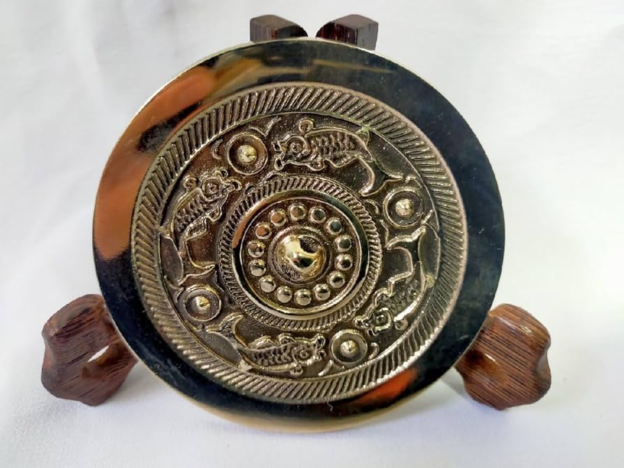 Amazon.co.jp: 実用青銅鏡(小)B 高錫青銅製 古代中国 三国志 青銅器
