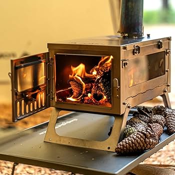 Amazon.co.jp: POMOLY Ti Mini チタン薪ストーブ ソロキャンプ用｜軽量