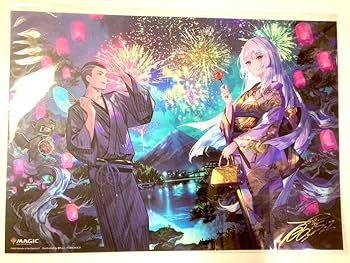 MTG 放浪皇のお花見 放浪皇 藤ちょこイラストプレイマット+スリーブ他