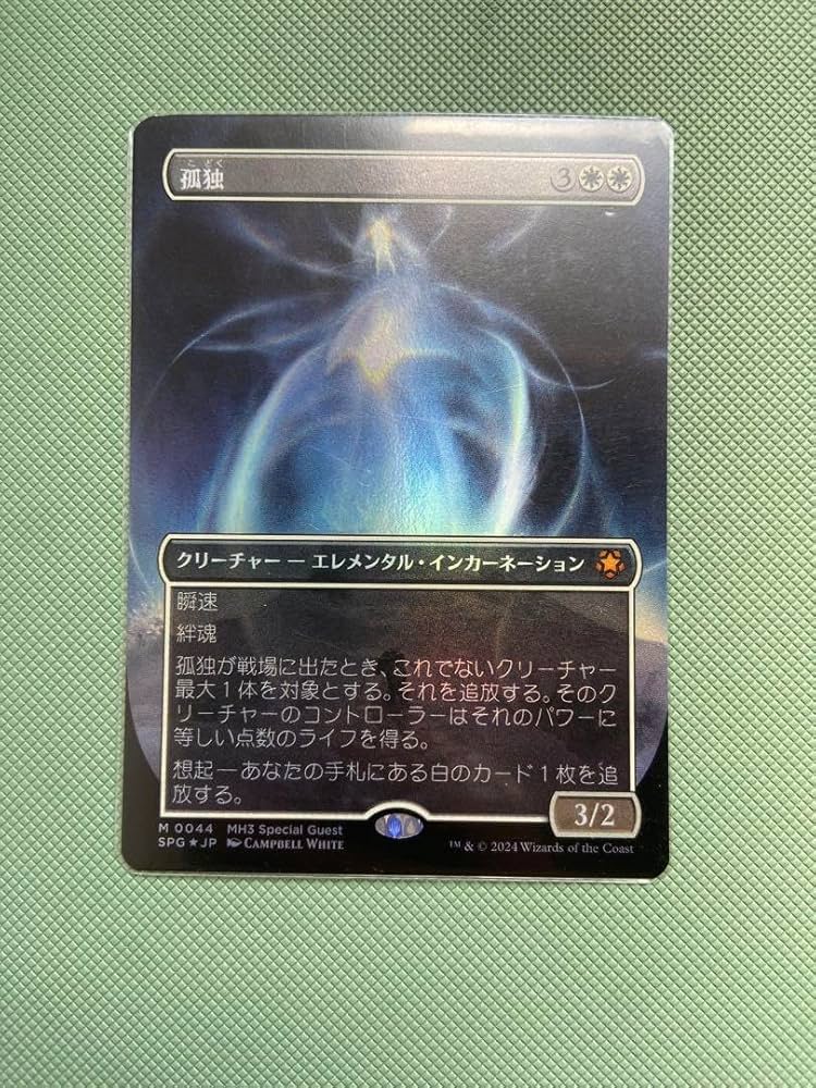 MTG 孤独 日本語3枚 MH2版 フルアート MTG 孤独 日本語3枚