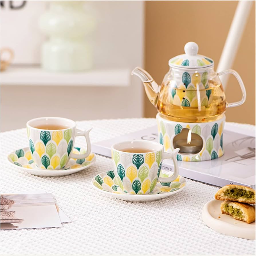 Amazon | Kaaipee ティーポット 耐熱ガラスティーカップセット 透明