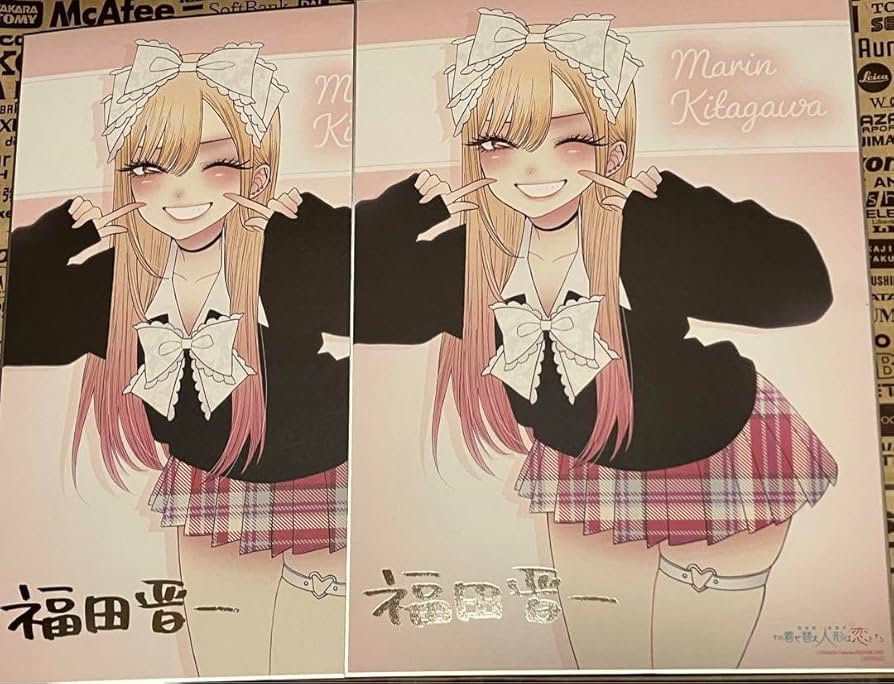 その着せ替え人形は恋をする展覧会 福田晋一直筆サイン複製原画 喜多川海夢