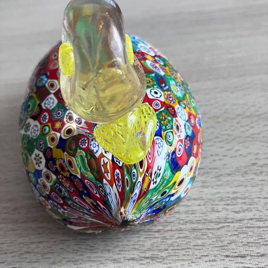 muranoヴェネチアンガラス18K装飾キャンディポット美品ハンドペイント