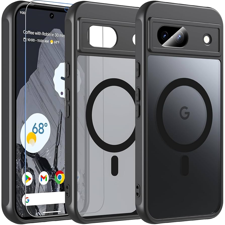 国内美品 Google Pixel8a 128G 黒 magsafe対応ケース付 国内美品