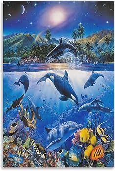 Amazon.co.jp: ラッセンアート クリスチャン・リース・ラッセン 壁掛け