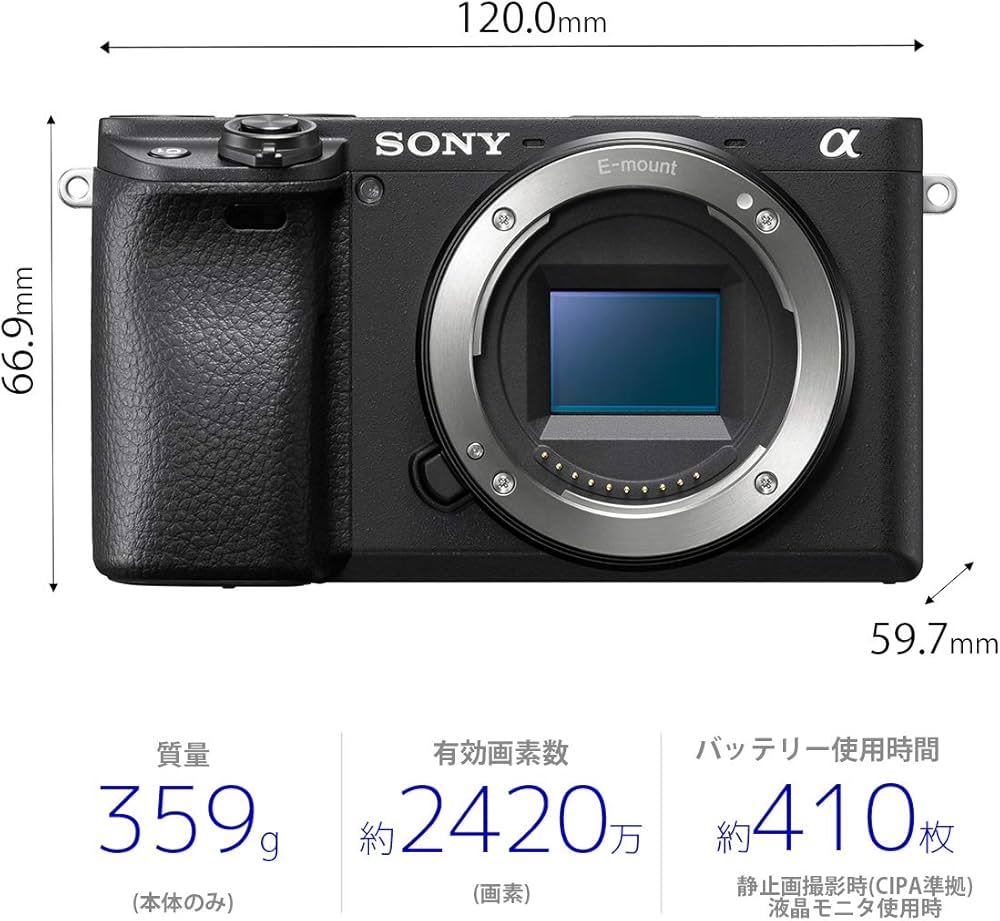 Amazon | SONY(ソニー) APS-C ミラーレス一眼カメラ α6400 ボディ
