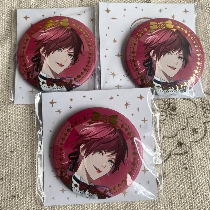 ローレン・イロアス エデン組2.5周年 箔押し缶バッジ エデン組