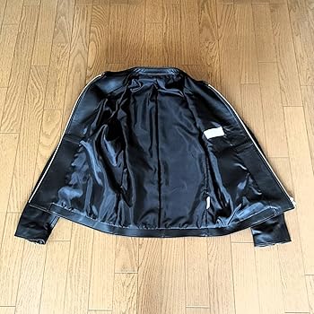 Amazon.co.jp: LIDnM リドム レザー シングルライダース ジャケット L