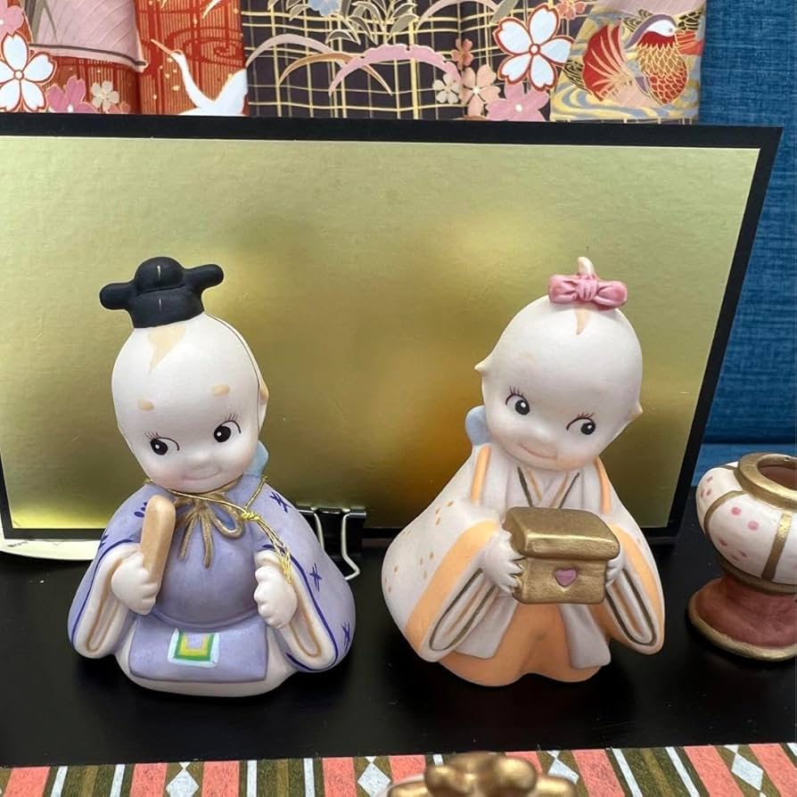 加藤工芸ローズオニールキューピー2体セットシェフ&ウェイトレス