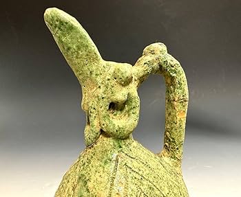 ペルシャ三彩ポット 】 パルメット文 9世紀 オリエント水注 ペルシャ