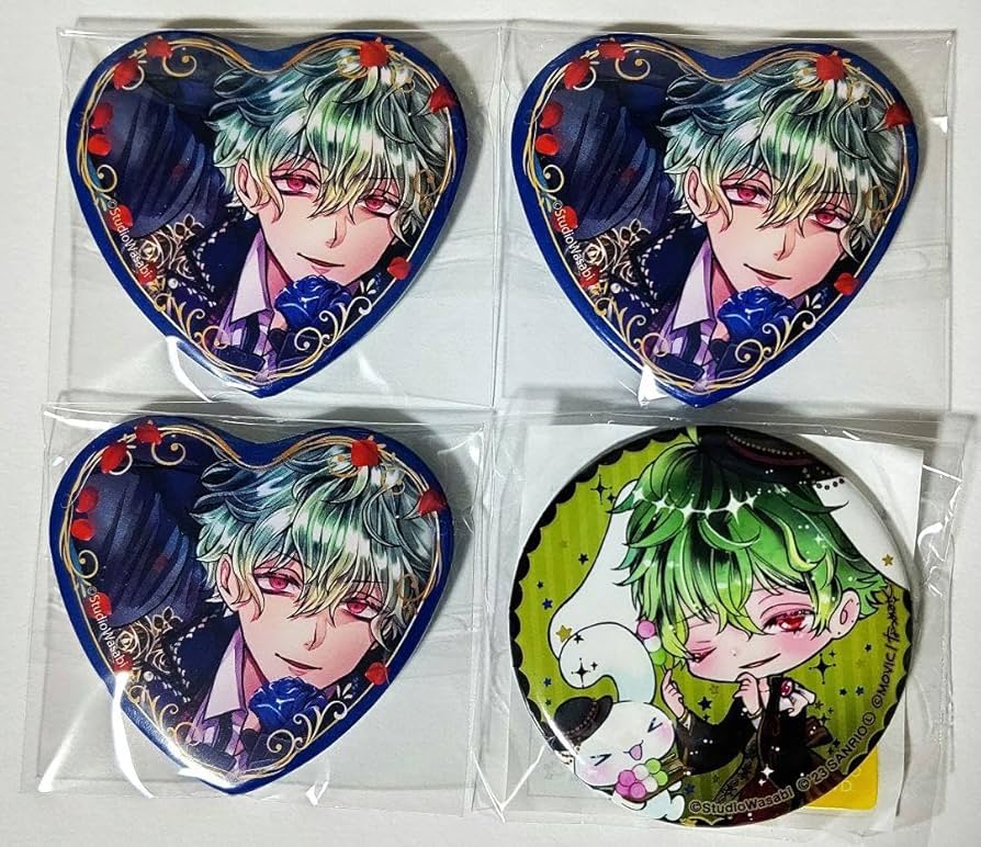 悪魔執事と黒い猫 あくねこ ハナマル 2025 birthdayオーロラ缶バッジ