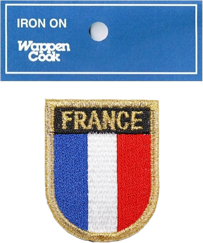 Amazon.co.jp: FRANCE 刺繍 ワッペン tシャツ 国旗 フランス
