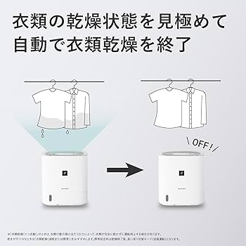 Amazon.co.jp: シャープ 衣類乾燥 除湿機 CV-R60-W ホワイト 5.6L/日