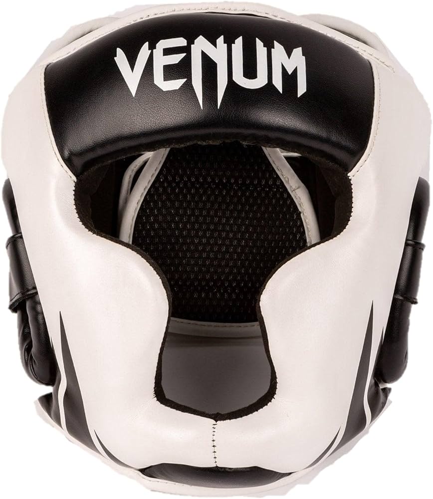 Venum フルフェイスヘッドギア 白/黒 Venum フルフェイスヘッドギア 白