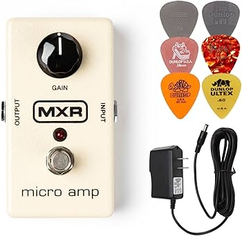 Amazon.com: MXR M133 Micro Amp Booster Effects Pedal BUNDLE with