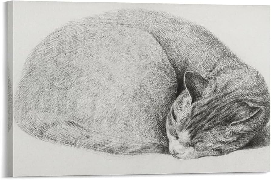 猫の絵 絵画 イラスト ドローイング 【公式通販】