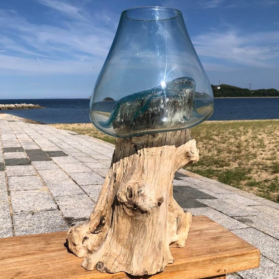 流木ガラス オブジェ特大A 花瓶 金魚鉢 ガーデニング テラリウム 観賞