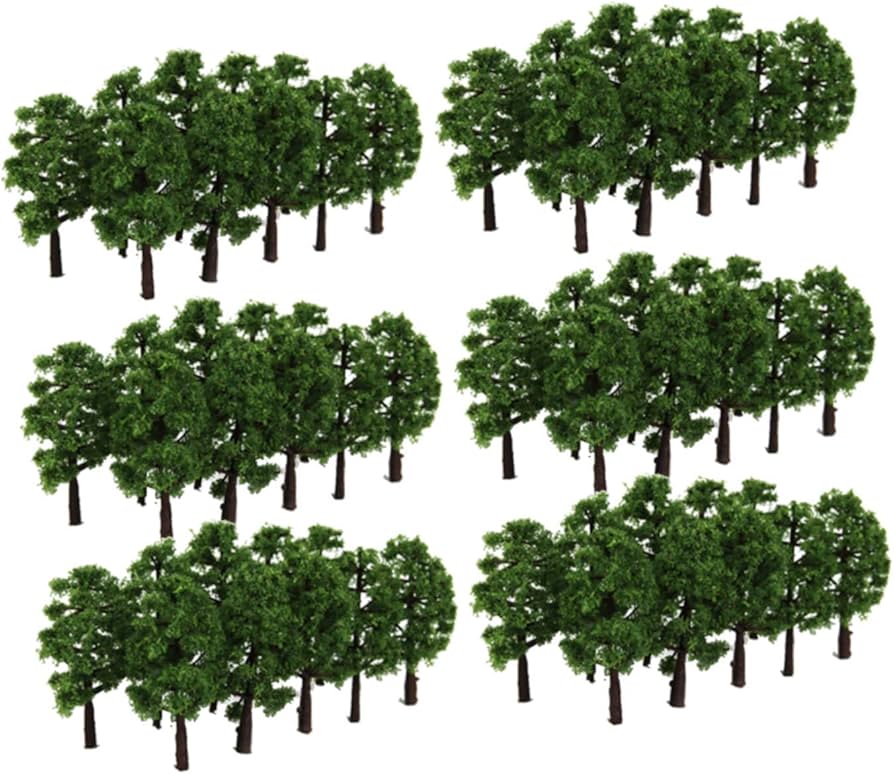 Amazon | heizi ジオラマ 木 60本セット HOゲージ Nゲージ 風景 樹木