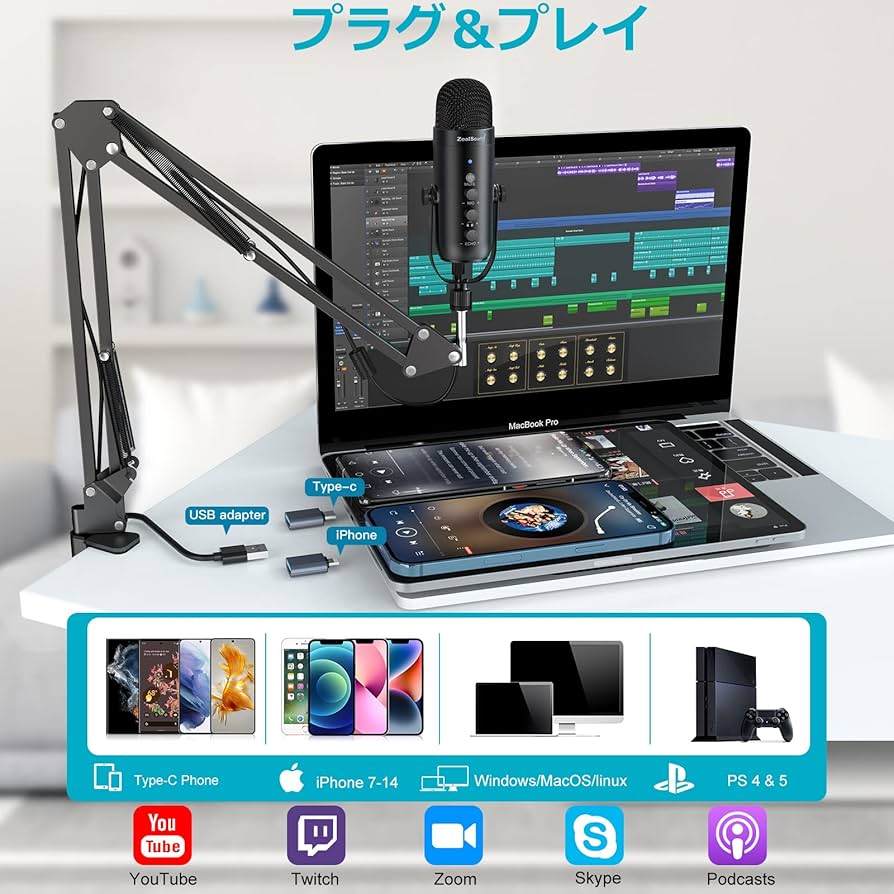 歌い手さんマイクセット！一式揃ってます！ 【公式通販】