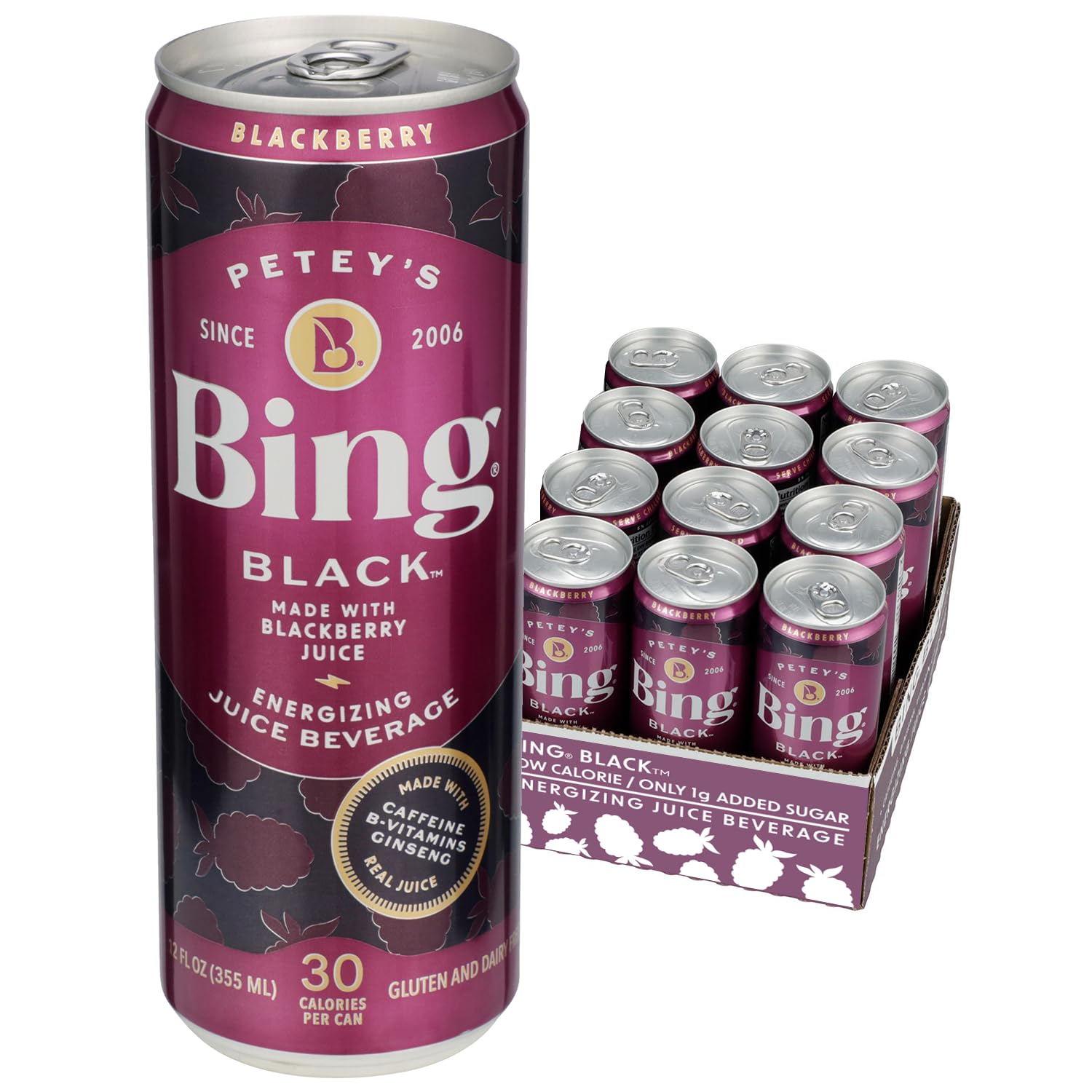 Amazon.com : Bing Beverage Company Bing Black, 12 Fl Oz (Pack of